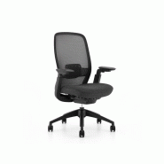 Siège de travail Irid - Réglages ergonomiques, assise mousse grise, dossier résille anthracite - Haystak Siège de travail Irid - Réglages ergonomiques, assise mousse grise, dossier résille anthracite - Haystak