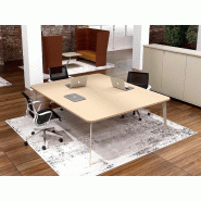 Table de réunion carrée Blade - Alea - Non, 160, Chêne clair_0