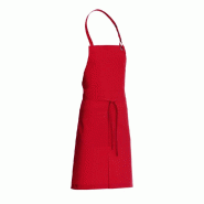 Tablier de service bavette Dan rouge vif