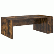 VidaXL Table basse Chêne fumé 95 x 50 x 34 cm Bois d'ingénierie Modèle Atlas Chic - 8000168