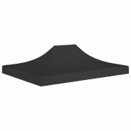 VidaXL Toit de tente de réception 4,5x3 m Noir 270 g/m² Modèle Atlas Master Studio - noir 315373
