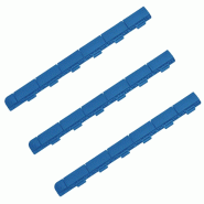WellHome Marte - Lot de 3 finitions pour dalles de sol 60x5,2x1,3 cm, finition mâle, bleu - bleu PK3629