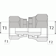 Adaptateur femelle série 24° x femelle série 24° pré-serti - 10 , 16X150 , 13.25 , 20X150