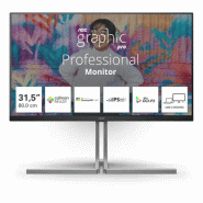 AOC U3 U32U3CV écran plat de PC 80 cm (31.5") 3840 x 2160 pixels 4K Ultra HD LCD Noir