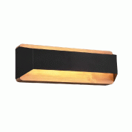 Applique murale LED 13,5W 3000K noir mat bois clair - Trio - Arino - noir métal 4017807502787