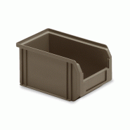 Bac à bec gerbable 3,8 L - 230x150x125 mm - Polypropylène recyclé - Gris foncé Bac à bec gerbable 3,8 L - 230x150x125 mm - Polypropylène recyclé - Gris foncé
