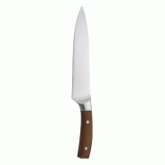 BERGNER Wolfsburgo - Couteau de chef 20 cm en acier inoxydable Bergner - marron inox Q3514