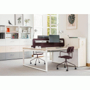 Bureau Bench 2/4/6 personnes - 60-cm,2-postes,100-cm,avec_0