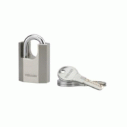 Cadenas à clé Octo-P, acier, chantier, anse protégée acier, 40mm, 3 clés - THIRARD - gris 3150269900560 Cadenas à clé Octo-P, acier, chantier, anse protégée acier, 40mm, 3 clés - THIRARD - gris 3150269900560
