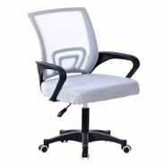Chaise de bureau AMS-OFFICE OFFICE-LIGHT-GREY Fauteuil informatique - Siège de bureau coloris gris et tissu MESH - gris 3666630011082 Chaise de bureau AMS-OFFICE OFFICE-LIGHT-GREY Fauteuil informatique - Siège de bureau coloris gris et tissu MESH - gris 3666630011082