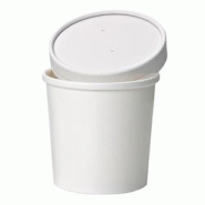 ECOLOMIQUE - 25 Pcs - Pot carton blanc 350 ml - Diam: 9 cm, Hauteur: 8,5 cm, Avec couvercle - ECO210SOUPCO13 - blanc en carton ECO210SOUPCO13 ECOLOMIQUE - 25 Pcs - Pot carton blanc 350 ml - Diam: 9 cm, Hauteur: 8,5 cm, Avec couvercle - ECO210SOUPCO13 - blanc en carton ECO210SOUPCO13
