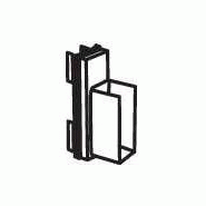 Fixation panneau inferieure - gris martelé - pour panneau épaisseur 20mm et montant Ø 60mm