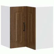 Helloshop26 - Armoire murale d'angle de cuisine Kalmar 57 x 57 x 60 cm grand espace de rangement style moderne en bois d'ingénierie 02_0050029 - Bois