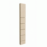 Montant Totem 5 rainures 10x30x195 cm - pin Aland polaire