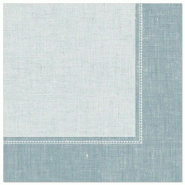 Papstar 50 serviettes ROYAL Collection pliage 1/4 40 cm x 40 cm bleu arctique Linum - bleu papier 88358