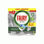 Pastilles de détergent pour lave-vaisselle Fairy Ultra 16+8un - 6831801