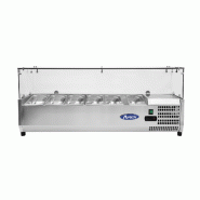 Présentoir à ingrédients inox vitré 6 GN1/3 L1415mm ATOSA