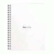 RHODIA Lot de 5 Notebook Classic blanc 16x21, 160p./80 feuilles microperforées 80 g/m² reliure intégrale, ligné - 3037921934616