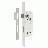 Serrure encastrable à condamnation pour salle de bain et toilette, bouts carrés, axe 40mm, blanc - THIRARD - blanc 3150260001013 Serrure encastrable à condamnation pour salle de bain et toilette, bouts carrés, axe 40mm, blanc - THIRARD - blanc 3150260001013