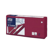 Serviettes de table en papier Lunch Tork, coloris bordeaux, le colis de 200, 477213 Serviettes de table en papier Lunch Tork, coloris bordeaux, le colis de 200, 477213