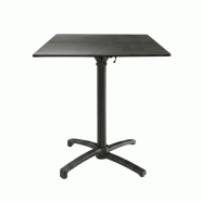 Table pliable 59x59 cm plateau compact modèle table capri compact pied t-one - tigaone - 3701680324789