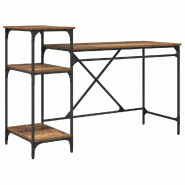 VidaXL Bureau Bois Ancien 135 x 50 x 90 cm Bois d'ingénierie Modèle Ventura Soleil Plus - 881282