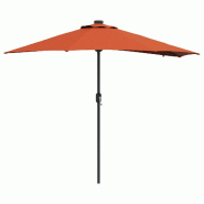 VidaXL Parasol de jardin Terre cuite 294 x 150 x 223 cm Modèle Eolia Marine - 42003264