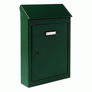 VIGOR BOÎTE AUX LETTRES EN TÔLE 3, VERT, 20 X 6 X 30 CM 2730033 VIGOR BOÎTE AUX LETTRES EN TÔLE 3, VERT, 20 X 6 X 30 CM 2730033