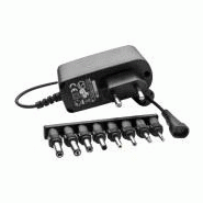 Alimentation 12V - Adaptateur secteur universel multi embout - Tension de sortie variable 3V à 12V - Intensité 500mA max