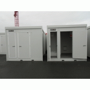 Bungalow de chantier wc chimique / modulaire / sanitaire / aménagé / 4.85 x 2.45 m