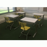 Bureau d'école  tables school team & chaises olle