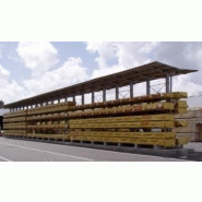Cantilever stockage de bois de charpente