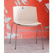 Chaise polyvalente Mork - Mobel Linea. - Blanc