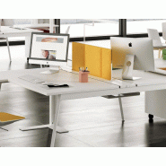 Cloisonnette acoustique en tissu - Officity - Beige, 172,5 x 33,1 cm_0