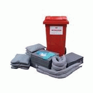 Conteneur mobile d'intervention pour tous liquides - Volume 240L - Absorption 300L