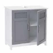 Décoshop26 - Meuble sous lavabo meuble de salle de bain sous évier 60 x 60 x 30 cm MDF gris 04_0007842 - gris 3000262326945 Décoshop26 - Meuble sous lavabo meuble de salle de bain sous évier 60 x 60 x 30 cm MDF gris 04_0007842 - gris 3000262326945