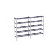 Distform Rayonnage en Inox Linéaires avec Clayettes 5 Niveaux en Polypropylène P.400mm et L.3090 à 3920mm Acier inoxydable 3520 - 651637248022 Distform Rayonnage en Inox Linéaires avec Clayettes 5 Niveaux en Polypropylène P.400mm et L.3090 à 3920mm Acier inoxydable 3520 - 651637248022