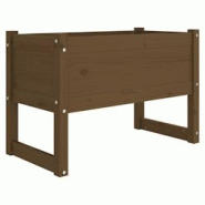 Helloshop26 - Jardinière bac lit surélevé plantes fleurs terrasse jardin 78 x 40 x 52 cm bois massif de pin marron 02_0037856 - 3000217832804 Helloshop26 - Jardinière bac lit surélevé plantes fleurs terrasse jardin 78 x 40 x 52 cm bois massif de pin marron 02_0037856 - 3000217832804