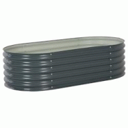 Helloshop26 - Jardinière lit surélevé plantes fleurs jardin 160 x 80 x 44 cm acier galvanisé gris 02_0001005 - 3000073481536 Helloshop26 - Jardinière lit surélevé plantes fleurs jardin 160 x 80 x 44 cm acier galvanisé gris 02_0001005 - 3000073481536