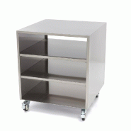 Maxima Table de machine en acier inoxydable - 60 x 60 cm - capacité de charge de 120 kg - sur roues – 60 × 60 × 70 cm - AKS-09300780 Maxima Table de machine en acier inoxydable - 60 x 60 cm - capacité de charge de 120 kg - sur roues – 60 × 60 × 70 cm - AKS-09300780