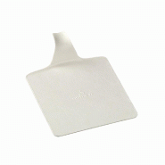 Mini support gâteau carré pulpe de canne 8x8x2,3cm blanc - par 1000