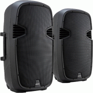 Paire d'enceinte passive 2x800 Watt McGrey P215-MP  - 2x 120 W RMS / 2x800 W Peak, résistance : 8 Ohms couleur Noir - 3666638040213