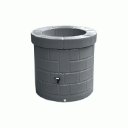 PLAST'UP ROTOMOULAGE Puits récupérateur d'eau de pluie 340l - GRIS - gris 0669014881557