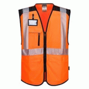 Portwest - Gilet de sécurité multipoches PW3 HV Orange / Noir Taille S - S orange 5036108381814 Portwest - Gilet de sécurité multipoches PW3 HV Orange / Noir Taille S - S orange 5036108381814