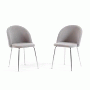 RATTATAN Lot de 2 chaises en tissu teddy d’intérieur, pieds en métal, rembourrées pour cuisine, salle à manger, bar,restaurant – Sara Teddy †RATTATAN Lot de 2 chaises en tissu teddy d’intérieur, pieds en métal, rembourrées pour cuisine, salle à manger, bar,restaurant – Sara Teddy â€
