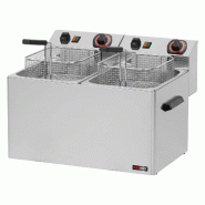 RedFox Friteuse électrique double 0,38 kW/l, 8 + 8 L TOP 230 V - 911