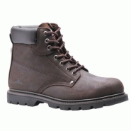 Ref.Fw17 -brodequin securite cousue goodyear nubuck brun - actuelvet