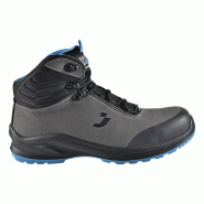Safety Jogger - Baskets de sécurité mi-hautes véganes respirantes MODULO gris et bleu S3S Gris / Bleu Taille 50 - 50 gris matière synthétique 540