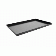 Schneider - Plateau à pizza, acier bleu, 600 x 400 x 25 mm - gris acier 997900