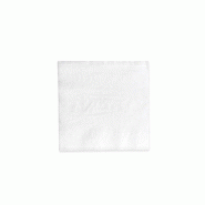 Serviettes blanches 2 plis 30x30 cm en pure pâte (100 U) - Pack de 48 paquets (soit 4 800 serviettes) - blanc papier B2A154AB_0
